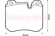Комплект тормозных колодок BENDIX 571842B