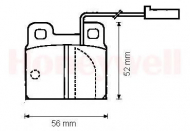 Комплект тормозных колодок BENDIX 571861B