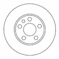 Тормозной диск BENDIX 562033B