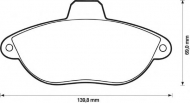 Комплект тормозных колодок BENDIX 571843B