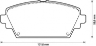 Комплект тормозных колодок BENDIX 572428B