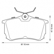 Комплект тормозных колодок BENDIX 572520B