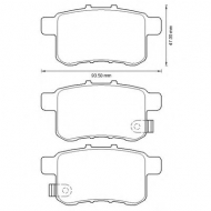 Комплект тормозных колодок BENDIX 572626B
