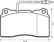 Комплект тормозных колодок BENDIX 573001B