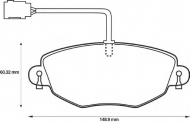 Комплект тормозных колодок BENDIX 573020B