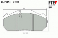 Комплект тормозных колодок FTE BL1761A4