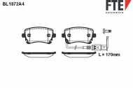 Комплект тормозных колодок FTE BL1872A4