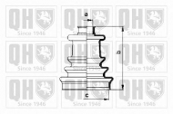 Комплект пыльника QUINTON HAZELL QJB2712