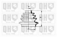 Комплект пыльника QUINTON HAZELL QJB426