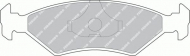 Комплект тормозных колодок FERODO FSL206
