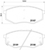 Комплект тормозных колодок MINTEX MDB3260