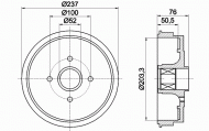 Тормозный барабан MINTEX MBD289