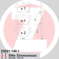 Комплект тормозных колодок ZIMMERMANN 23521.140.1