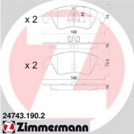 Комплект тормозных колодок ZIMMERMANN 24743.190.2