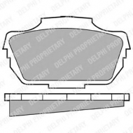 Комплект тормозных колодок DELPHI LP27