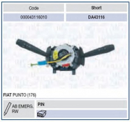 Переключатель MAGNETI MARELLI 000043116010