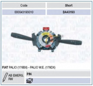 Переключатель MAGNETI MARELLI 000043193010