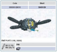 Переключатель MAGNETI MARELLI 000050129010