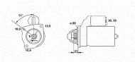 Стартер MAGNETI MARELLI 943252216010