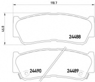 Комплект тормозных колодок HELLA 8DB 355 013-081