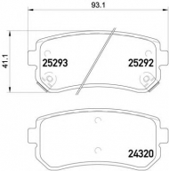 Комплект тормозных колодок HELLA 8DB 355 016-221