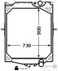 Теплообменник BEHR HELLA SERVICE 8MK 376 726-551