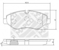 Комплект тормозных колодок MAPCO 6796