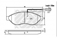Комплект тормозных колодок MAPCO 6847