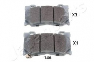 Комплект тормозных колодок JAPANPARTS PA-146AF