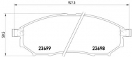 Комплект тормозных колодок PAGID T1679