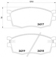 Комплект тормозных колодок PAGID T1591