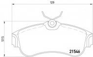 Комплект тормозных колодок PAGID T5063