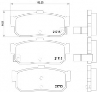 Комплект тормозных колодок PAGID T3028