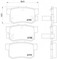Комплект тормозных колодок PAGID T3017
