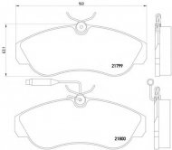 Комплект тормозных колодок PAGID T5079