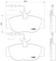 Комплект тормозных колодок PAGID T5084