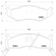 Комплект тормозных колодок PAGID T1130