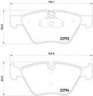 Комплект тормозных колодок PAGID T1926