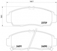Комплект тормозных колодок PAGID T1284
