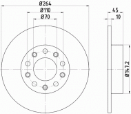 Тормозной диск PAGID 55302PRO