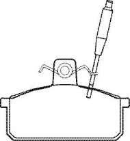 Комплект тормозных колодок QH Benelux BP557