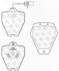 Комплект тормозных колодок QH Benelux BP1299