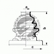 Комплект пыльника QH Benelux QJB542