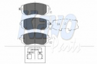Комплект тормозных колодок KAVO PARTS KBP-8004