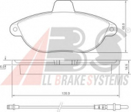 Комплект тормозных колодок A.B.S. 36911 OE