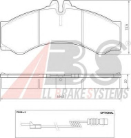 Комплект тормозных колодок A.B.S. 37000 OE
