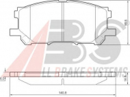Комплект тормозных колодок A.B.S. 37458