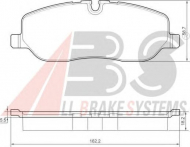Комплект тормозных колодок A.B.S. 37501 OE