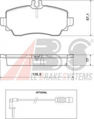 Комплект тормозных колодок A.B.S. P 50 036