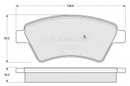 Комплект тормозных колодок FLENNOR FB210591